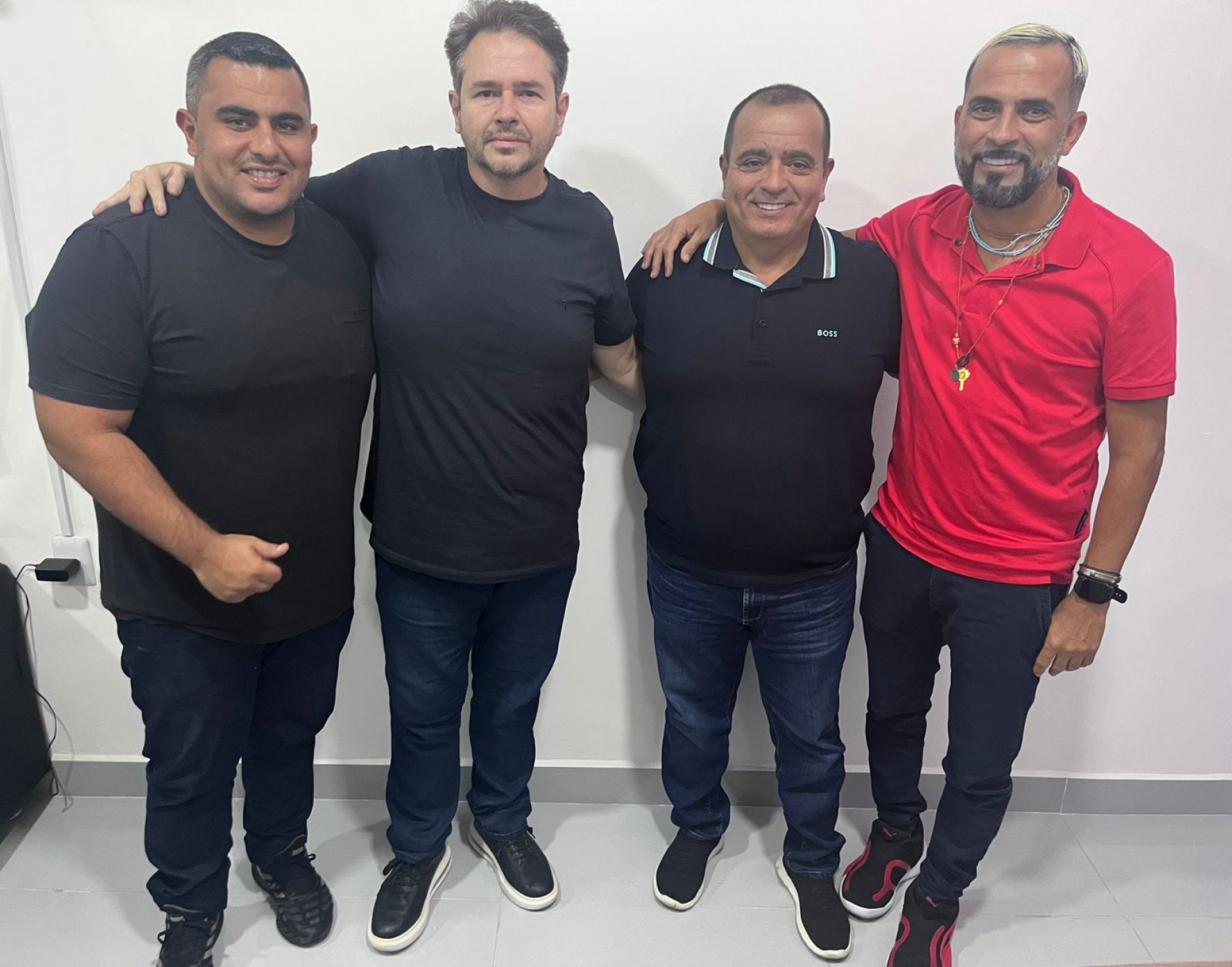 Presidente de Honra, Rodrigo Gomes, Marco Falleiros, presidente Reginaldo Gomes e Cristiano Bara - Divulgação