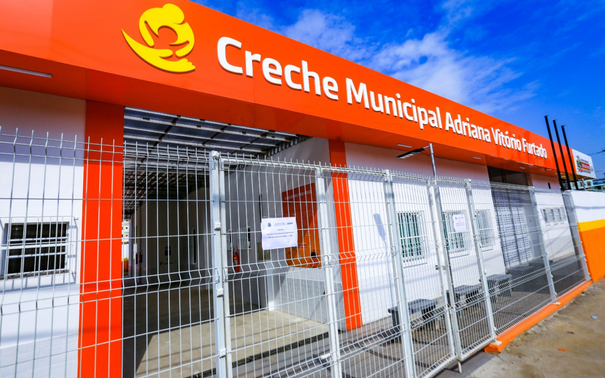 Creche municipal Adriana Vit&oacute;rio Furtado tem capacidade para 180 alunos, em dois turnos, com idades entre 2 e 5 anos