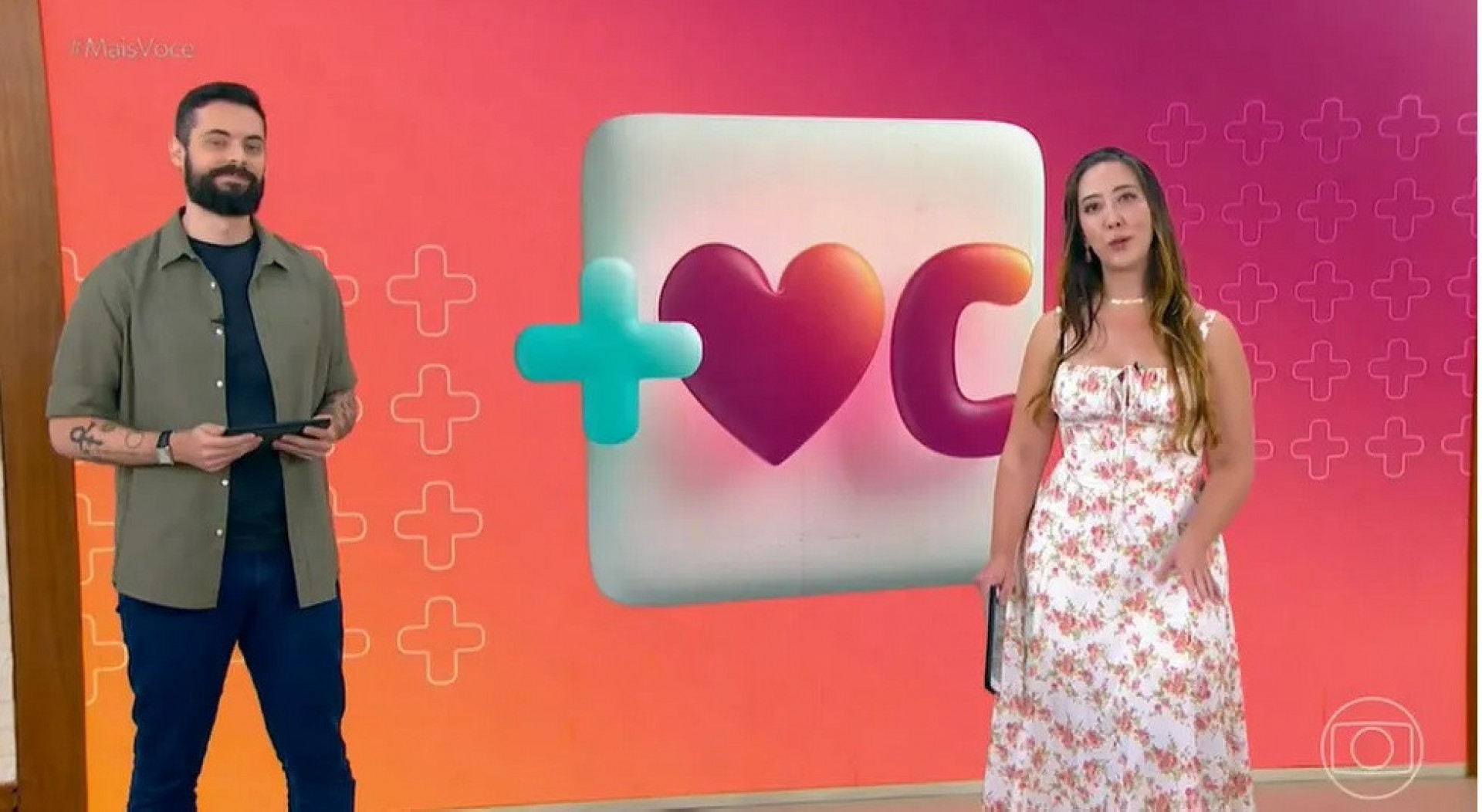 Cauê Fabiano e Ju Massaoka apresentam o 'Mais Você' nesta quarta-feira - Reprodução de vídeo / TV Globo