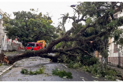 Ciclone extratropical causa diversos estragos no RS e Santa Catarina