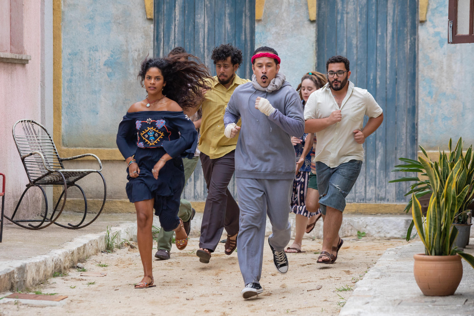 Cenas do último episódio da terceira temporada de 'Cine Holliúdy' - Fabio Rocha/Globo