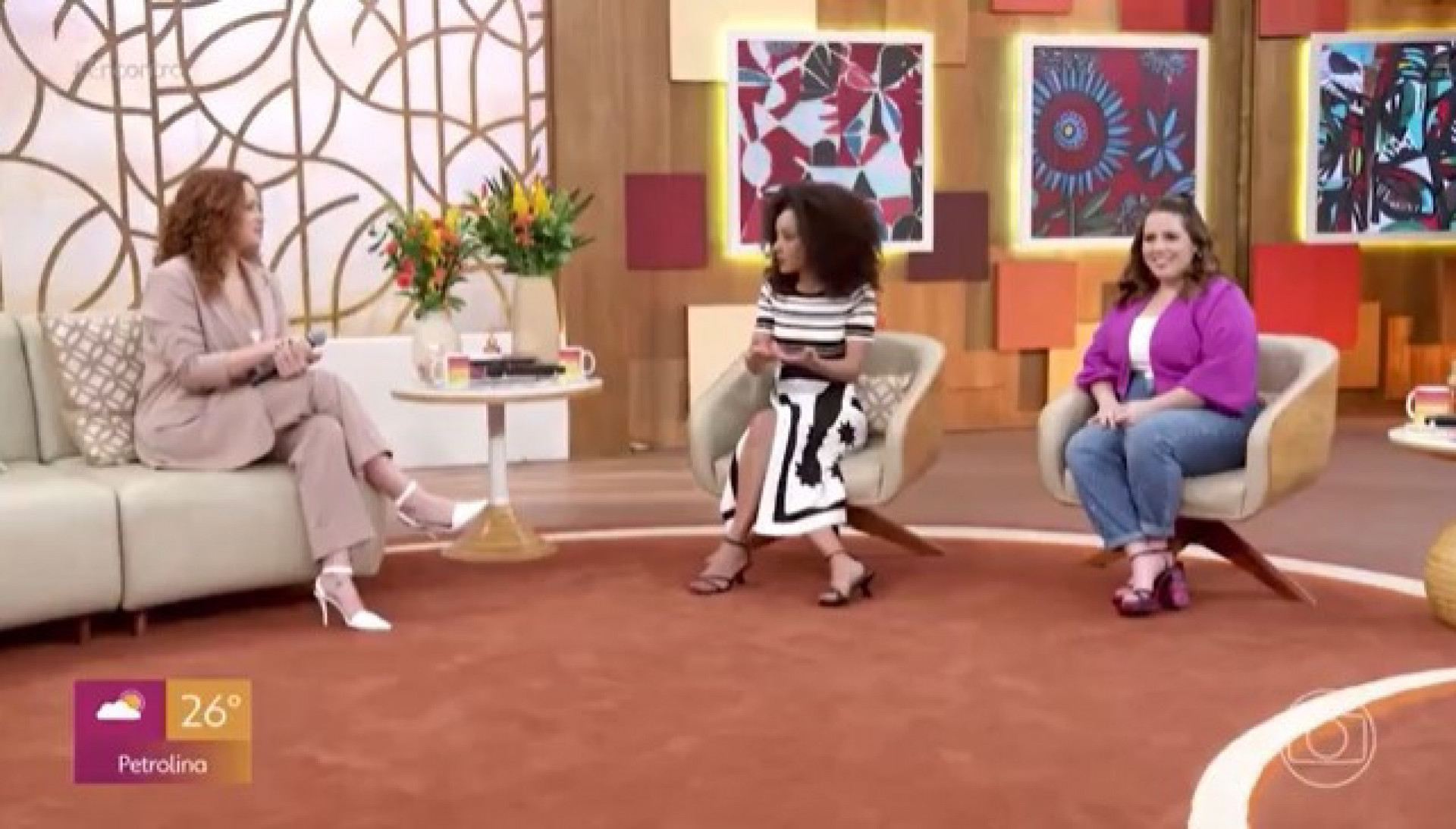 Leandra Leal foi entrevistada nesta quinta-feira (13) no 'Encontro' - Reprodução/Globo