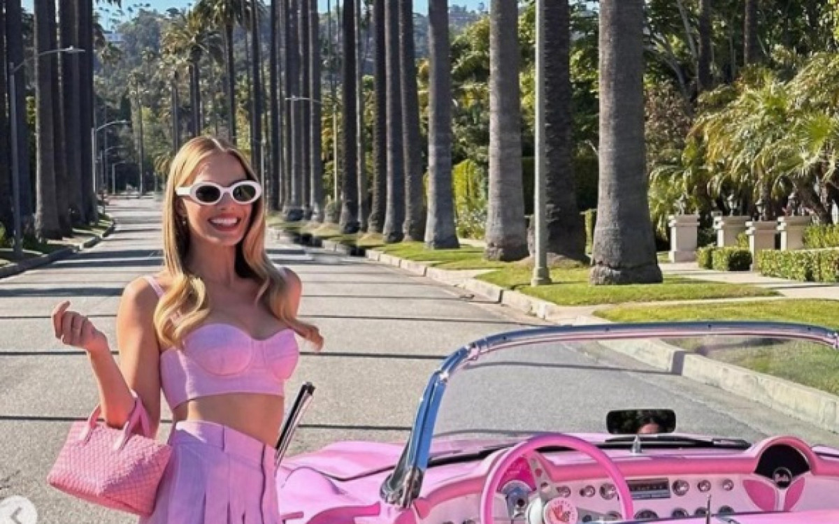 Margot Robbie &eacute; a protagonista  do filme da Barbie