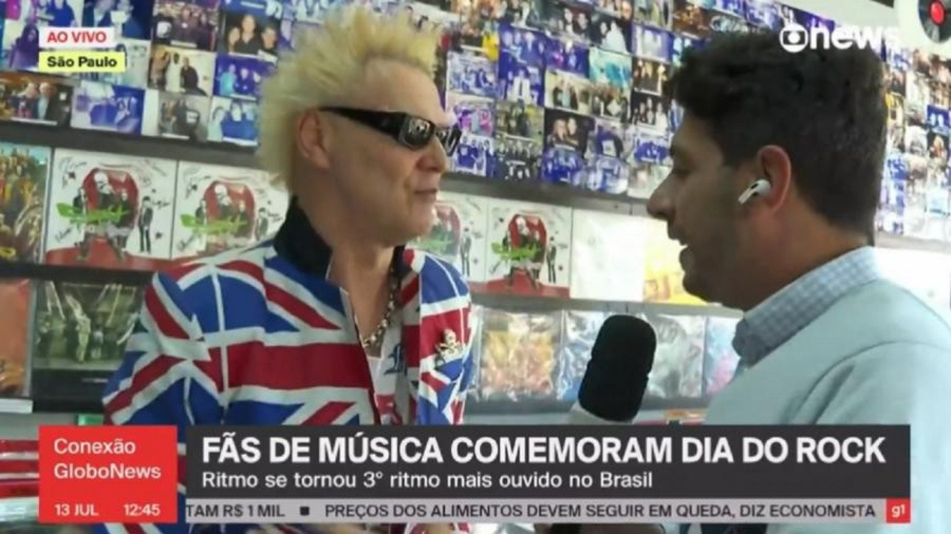 Supla 'ataca' repórter da Globonews ao vivo - Reprodução