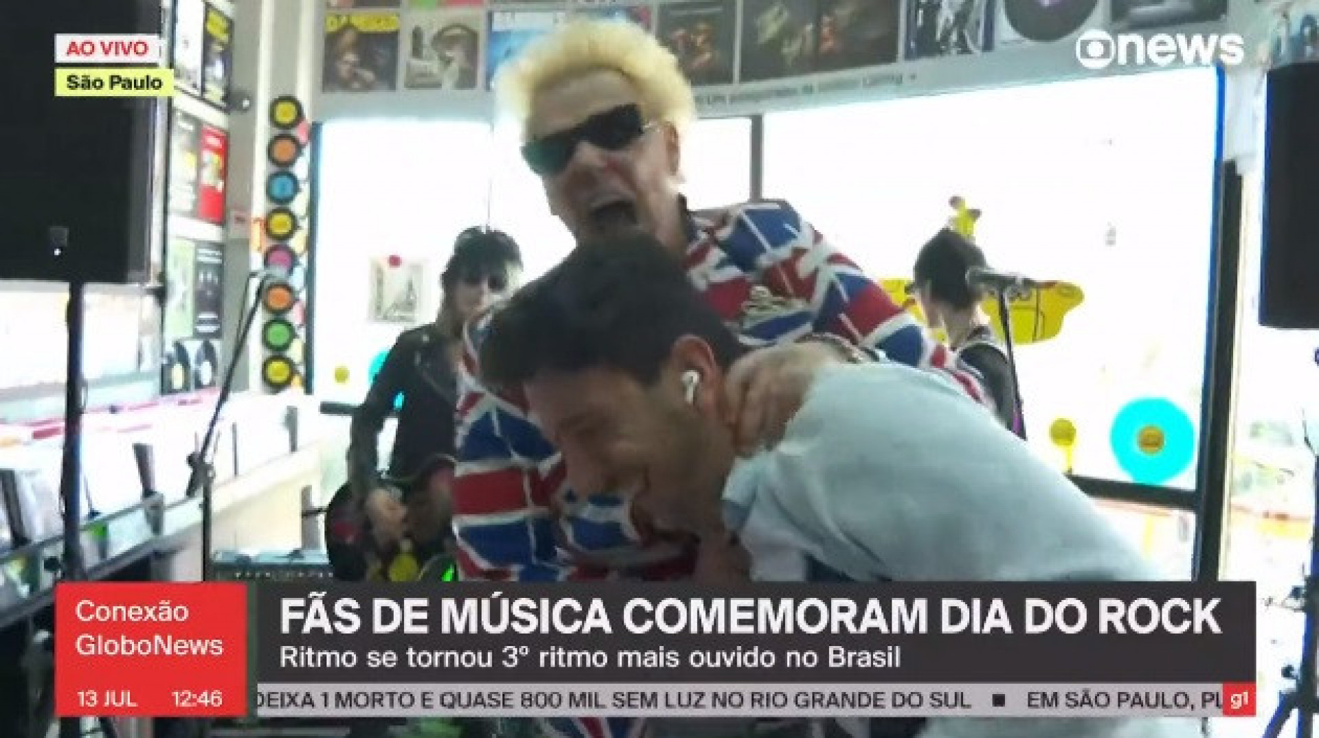 Supla 'ataca' repórter da Globonews ao vivo - Reprodução