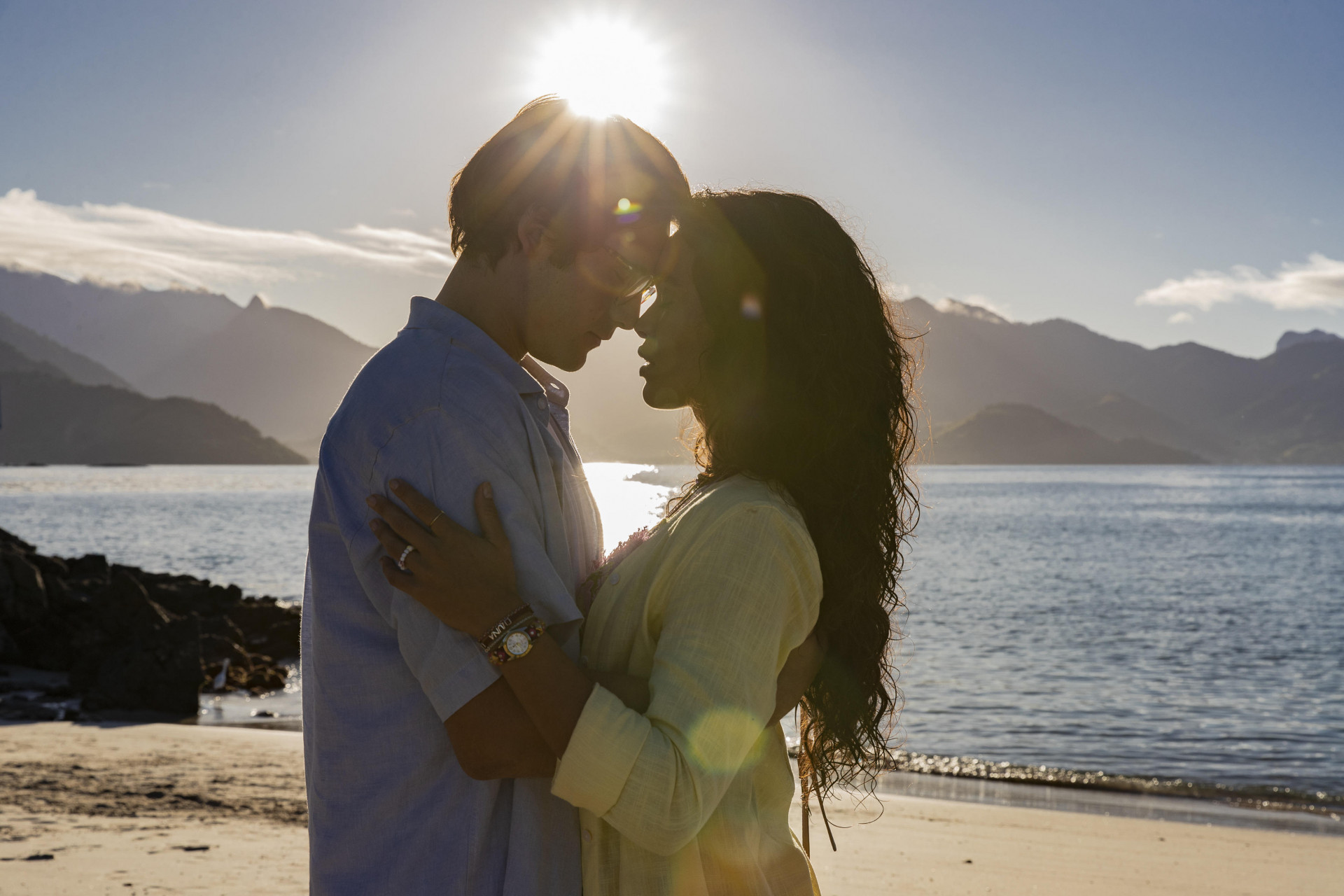 Miguel (Nicolas Prattes) e Luna (Giovana Cordeiro) - Fabio Rocha/Globo
