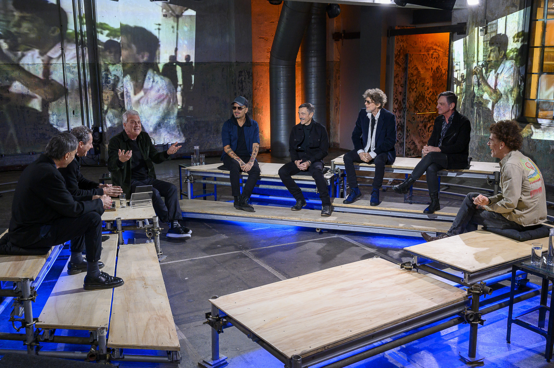 Integrantes dos Titãs participam do 'Som Brasil', da TV Globo - Bob Paulino / TV Globo