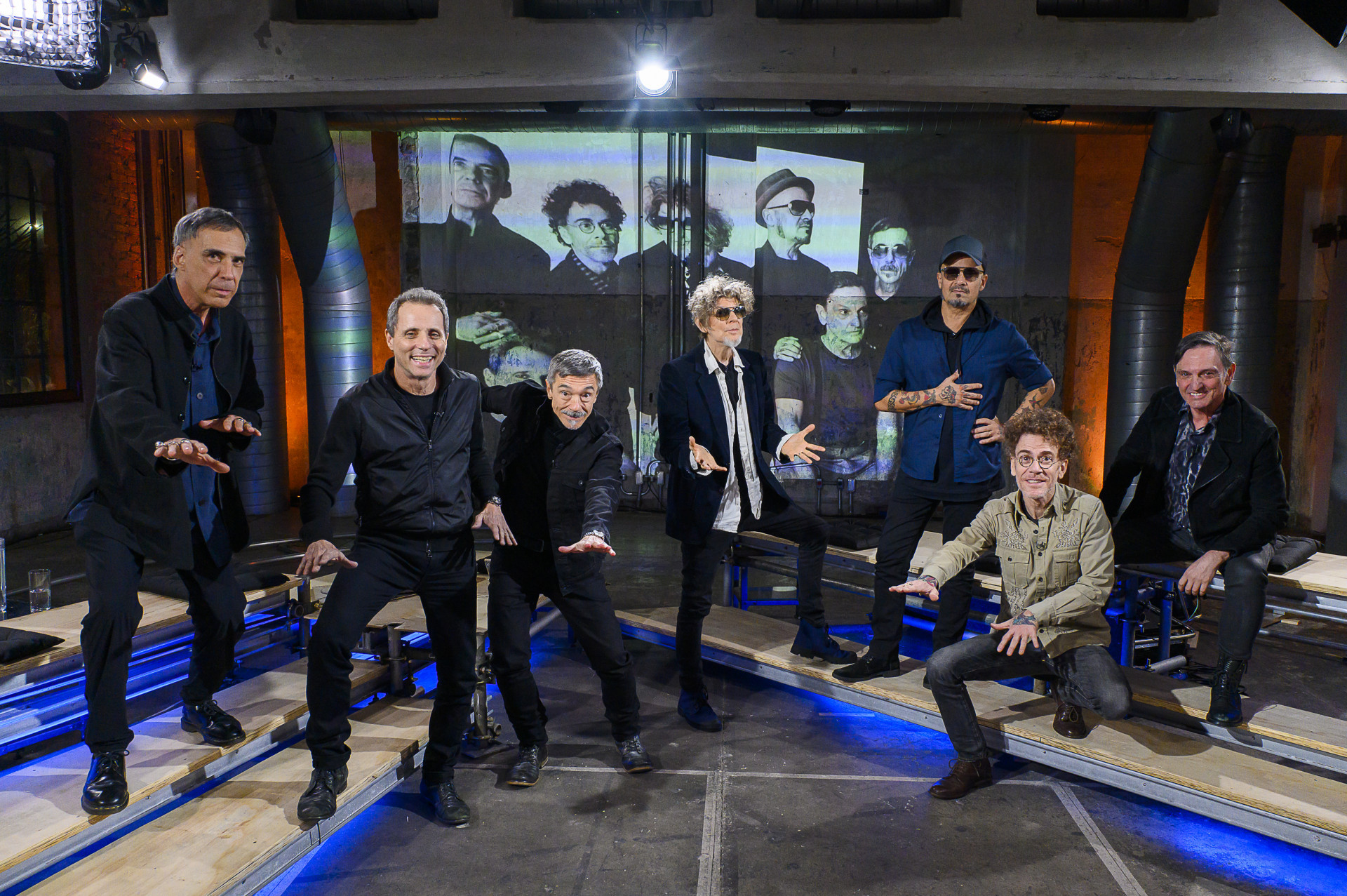 Integrantes dos Titãs participam do 'Som Brasil', da TV Globo - Bob Paulino / TV Globo