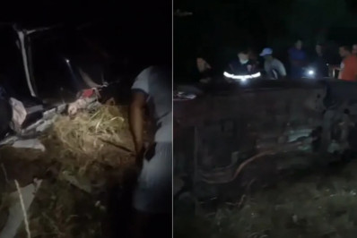 Acidente entre caminhão e van mata seis pessoas na Bahia