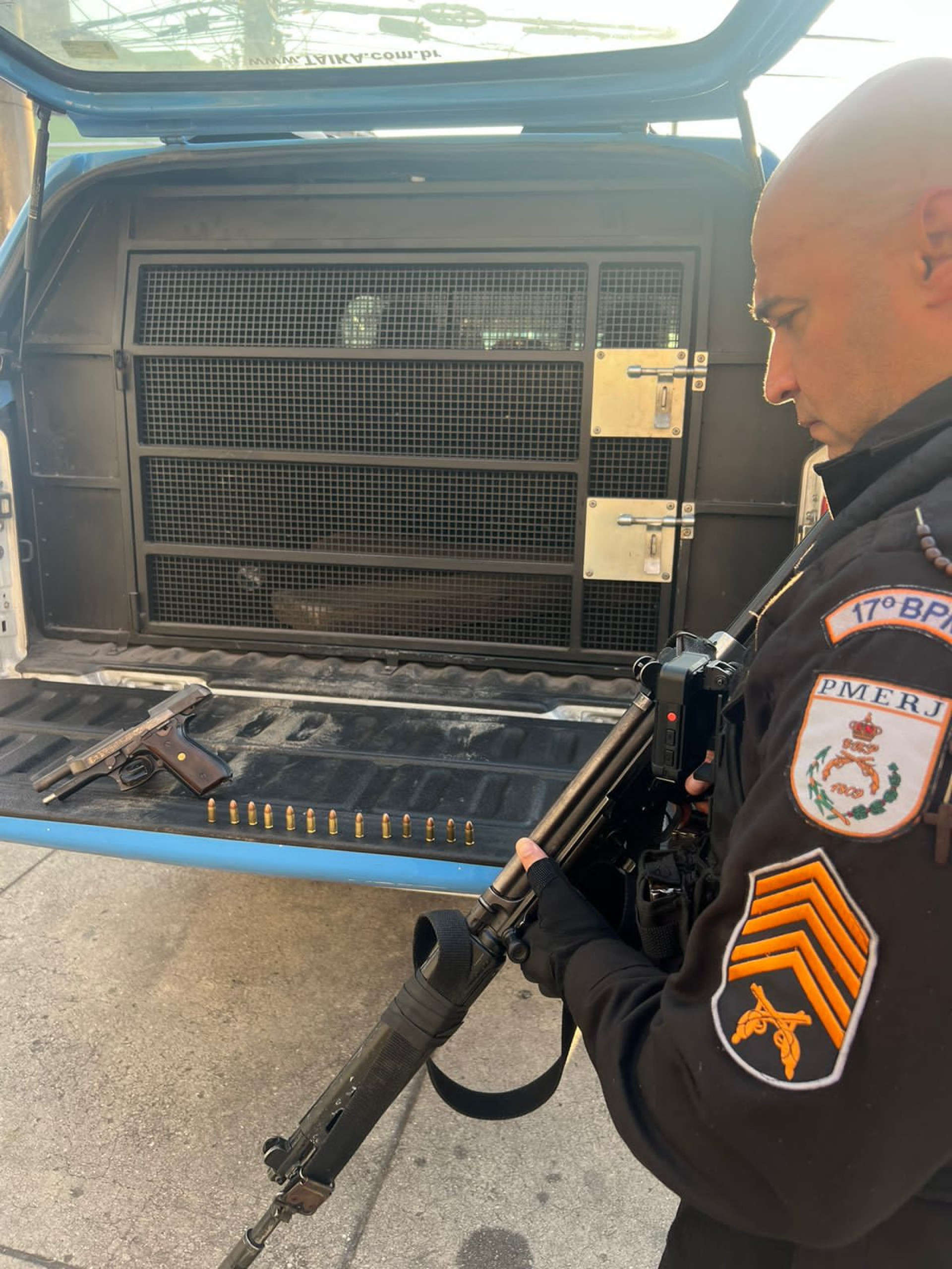 Suspeito fica ferido em confronto com a Pol&iacute;cia Militar na Ilha do Governador, Zona Norte do Rio - Divulga&ccedil;&atilde;o/ PMERJ