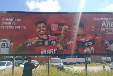 Torcida do Flamengo volta a provocar Atlético-MG com a chegada de Allan e faz referência a Wright