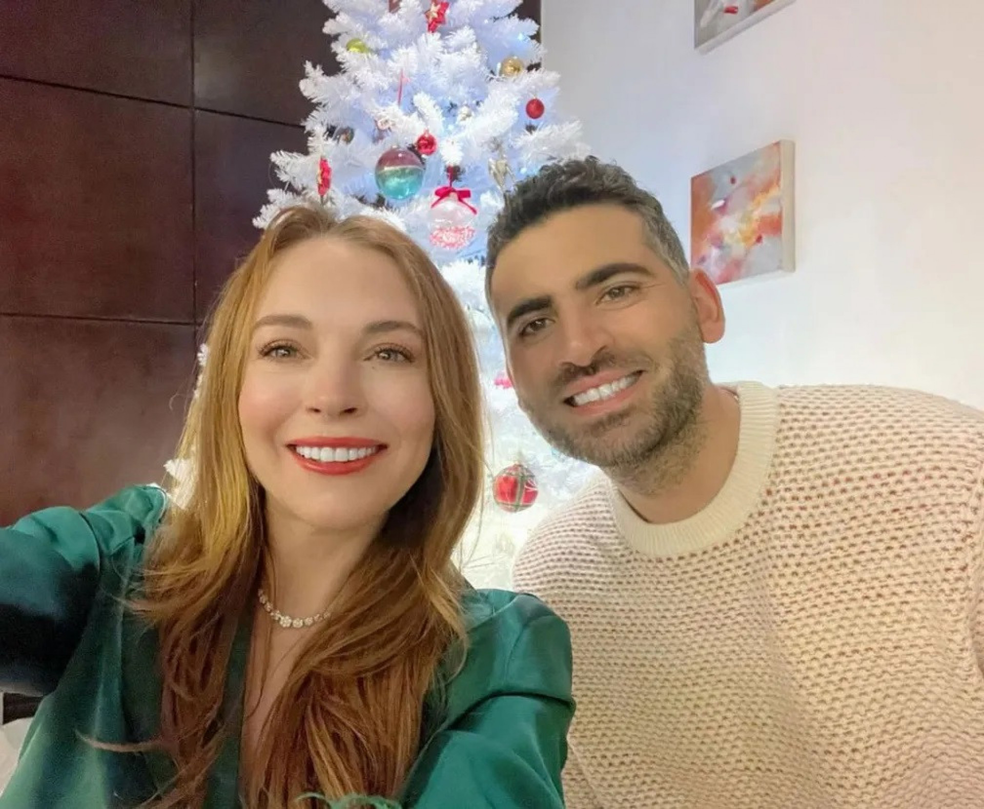 Lindsay Lohan e o marido, Bader Shammas - Reprodução Internet