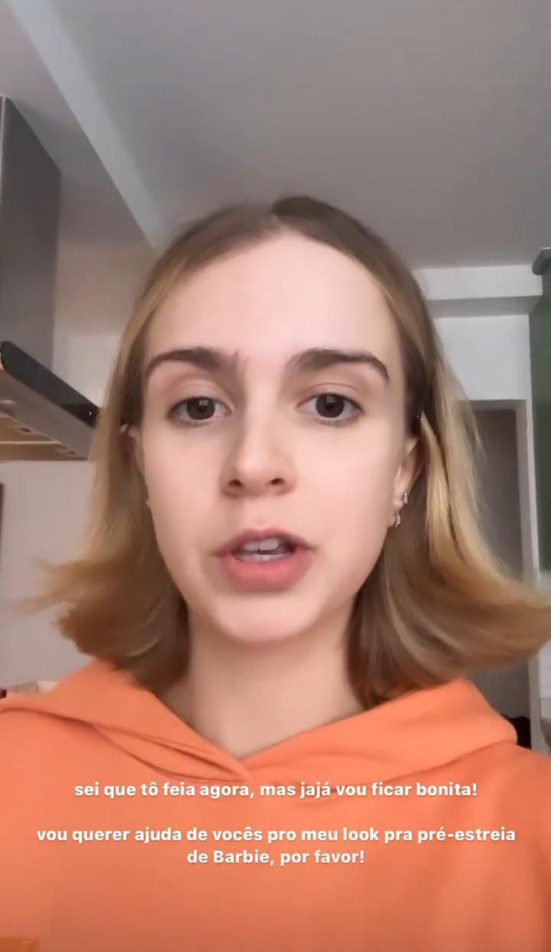 Isabela Scherer se arruma para a pré-estreia do filme da Barbie - Reprodução/Instagram