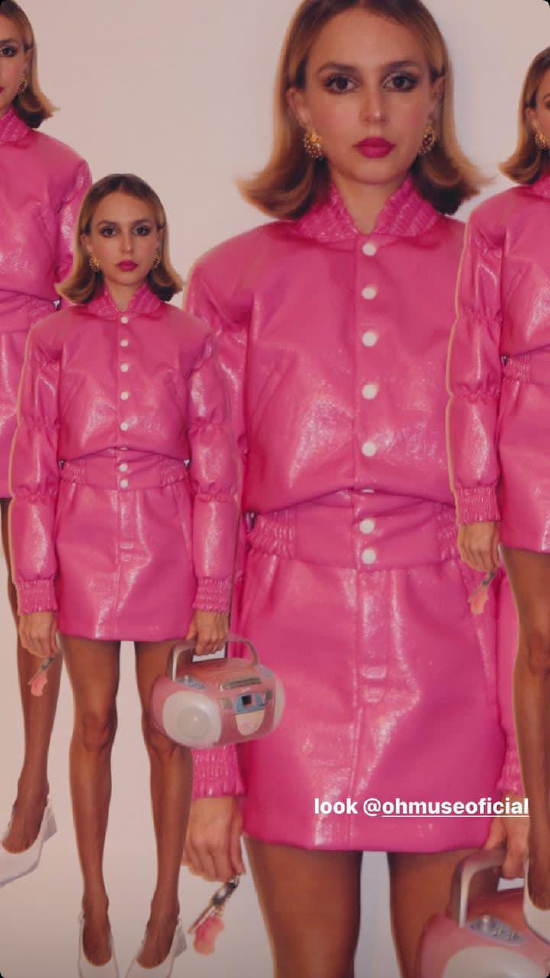 Isabela Scherer se arruma para a pré-estreia do filme da Barbie - Reprodução/Instagram