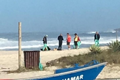 Parte de corpo humano é encontrada dentro de saco plástico na Praia de Itaúna