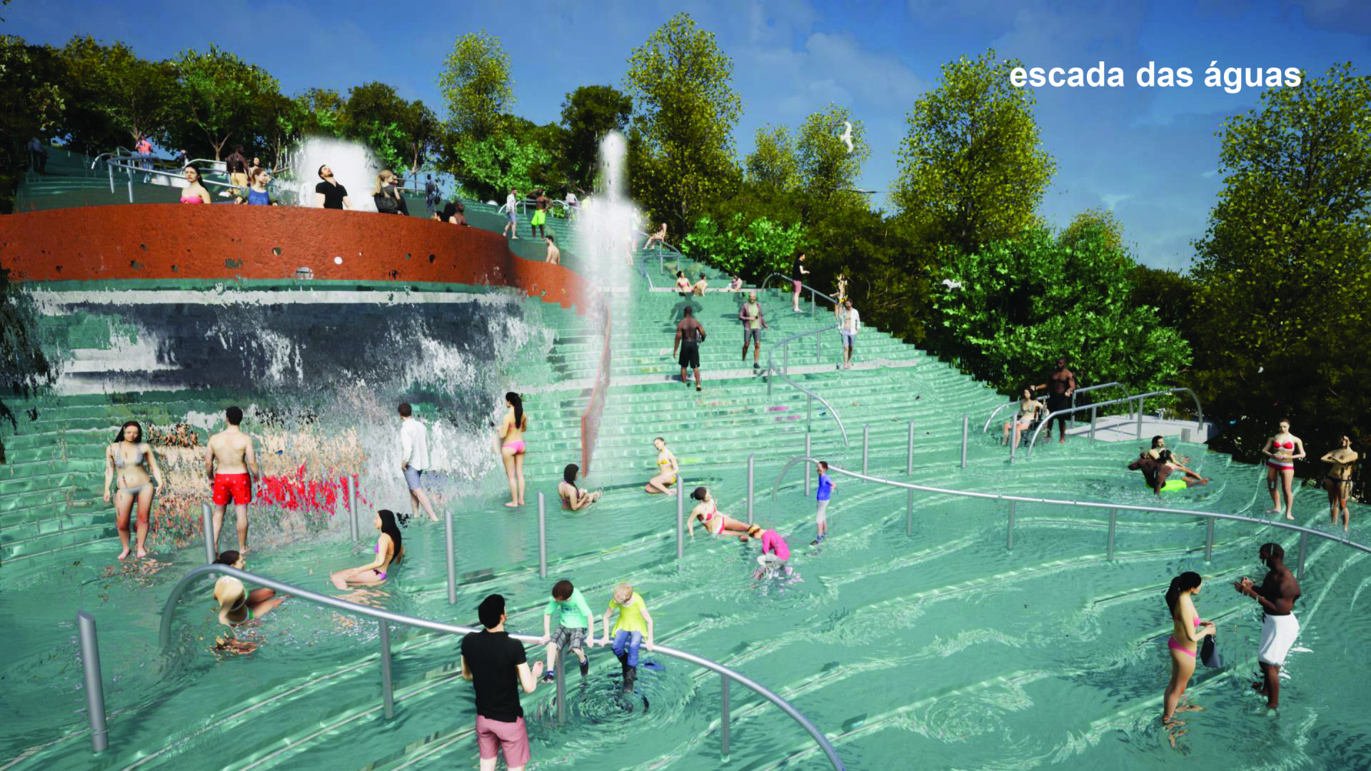 Projeto da escada das águas - Divulgação