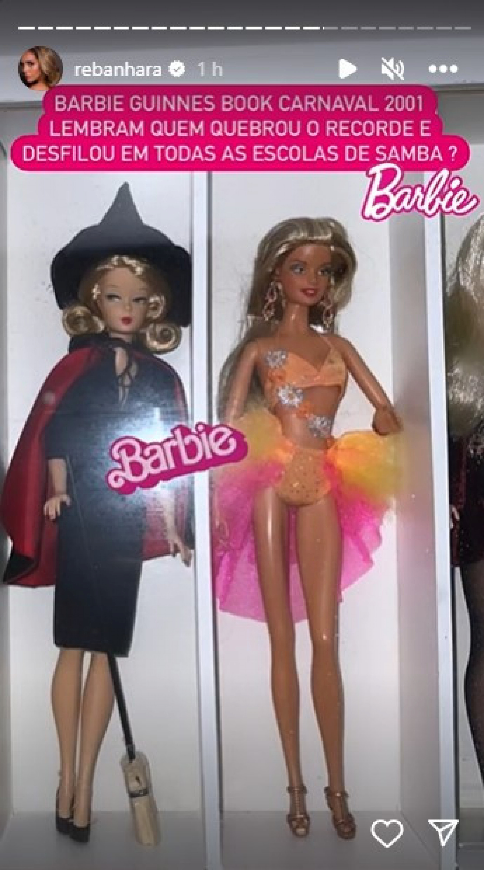 Renata Banhara exibe coleção de bonecas - Reprodução/Instagram