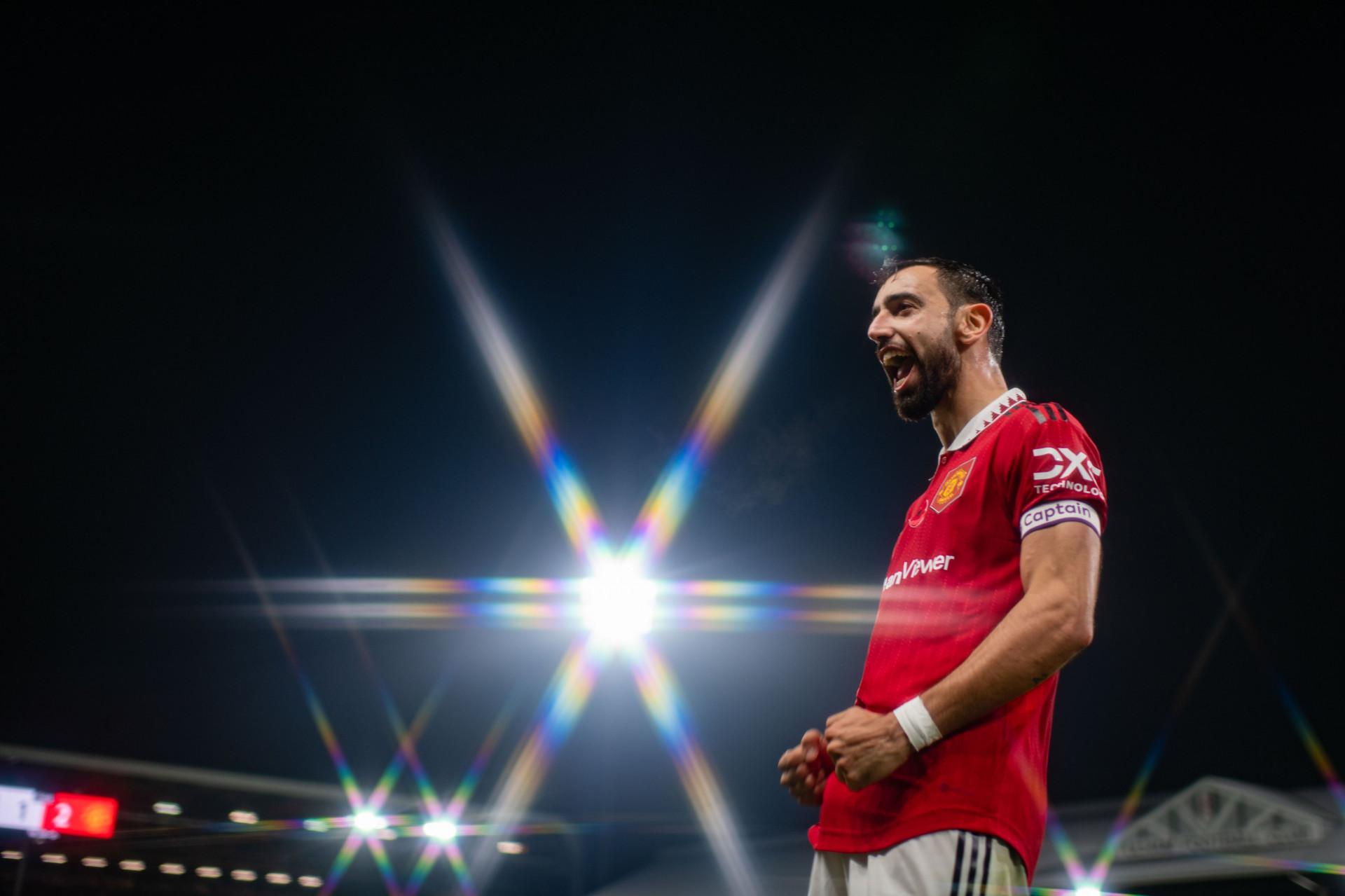 Bruno Fernandes durante jogador do Manchester United - Foto: Divulga&ccedil;&atilde;o/Twitter @ManUtd