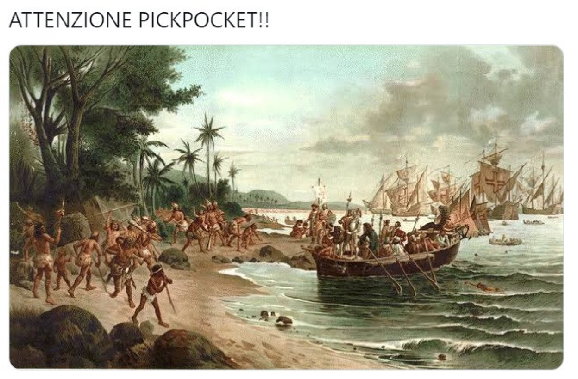 Internautas criam memes com a expressão 'attenzione pickpocket' - Reprodução Internet