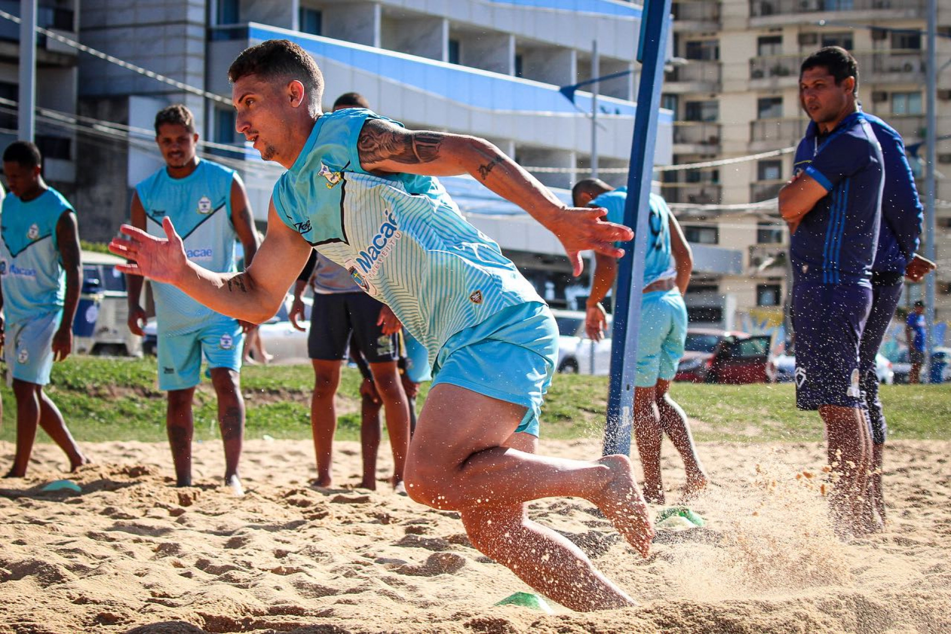 Na manh&atilde; desta sexta-feira (21) time teve mais uma sess&atilde;o de treinos - Foto: Caio Fernandes