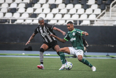 Brasileirão Sub-20: em jogo de seis gols, Botafogo empata com o Palmeiras no Nilton Santos