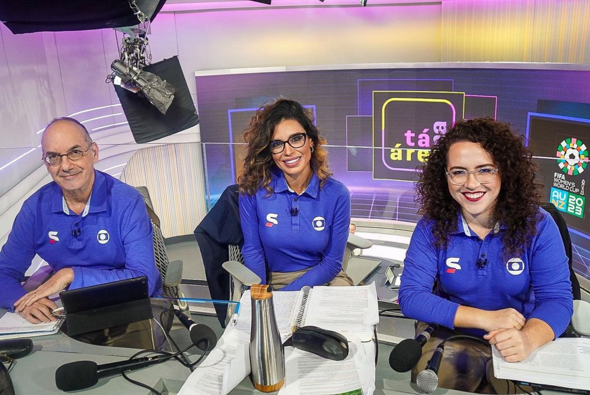 Ledio Carmona, Alline Calandrini e Natália Lara - Reprodução Internet