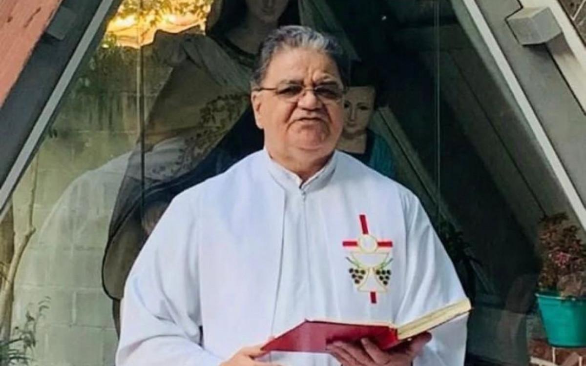 C&ocirc;nego Roberto Barbosa de Melo participou de uma missa de celebra&ccedil;&atilde;o dos 10 anos da Jornada Mundial da Juventude