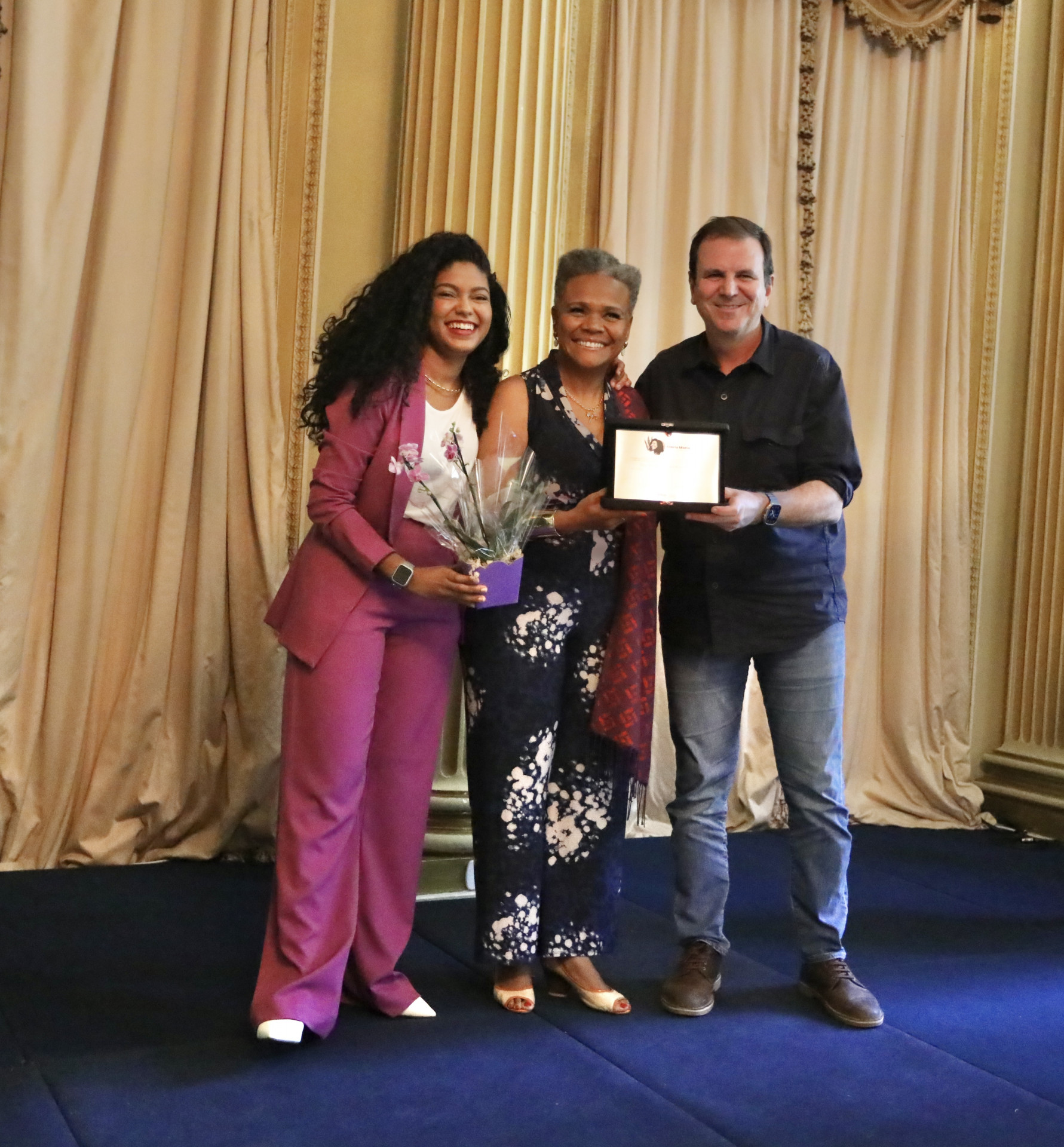 Prefeitura do Rio realizou a primeira edição do Prêmio Glória Maria no Palácio da Cidade, em Botafogo, Zona Sul do Rio, nesta terça-feira (25), Dia da Mulher Negra Latino-Americana e Caribenha - Divulgação