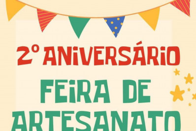 Está chegando o 2º Aniversário da Feira de Artesanato Águas de Março de São José do Rio Preto