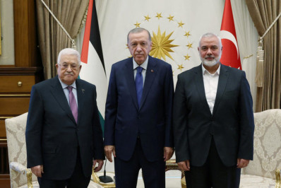Presidente palestino e chefe do Hamas se reúnem na Turquia a convite de Erdogan