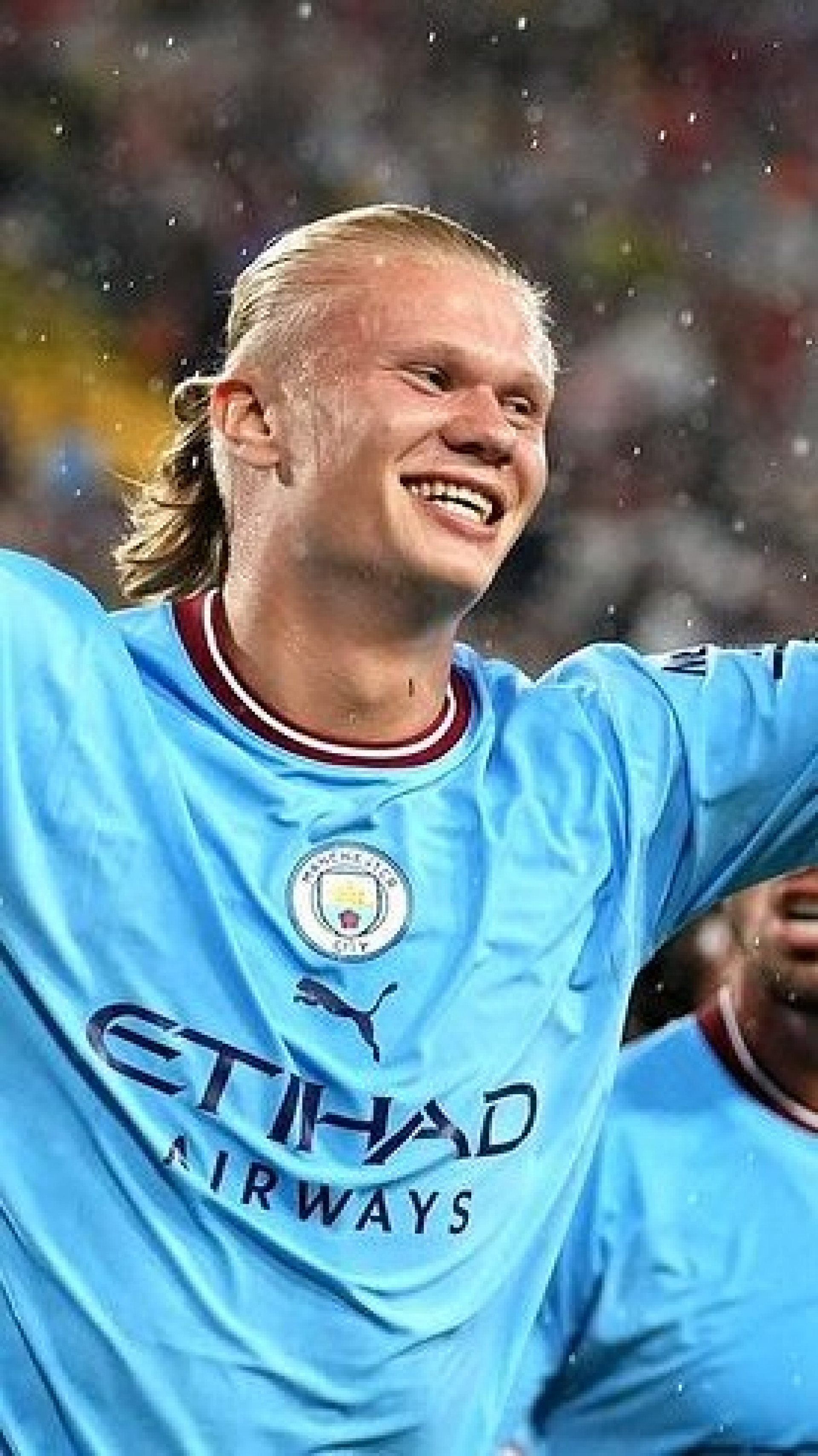 Haaland em jogo do Manchester City