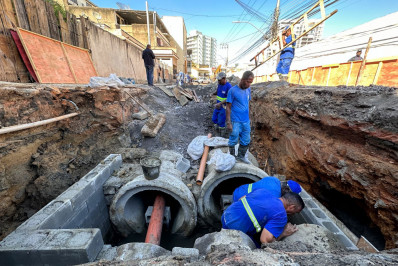 Primeira etapa da obra da Rua da Imprensa está em fase de conclusão