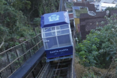 Bondinho do Santa Marta para de funcionar e revolta morador: 'Toda semana tá quebrado'