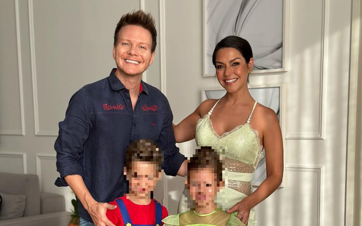 Michel Tel&oacute;, Thais Fersoza e filhos