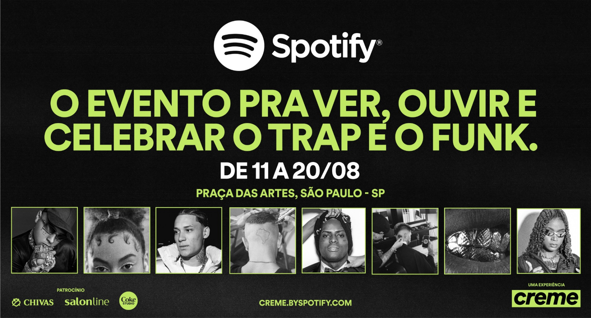 Spotify lança projeto para transformar playlist 'creme', repleta de trap e funk, em experiência interativa - Divulgação