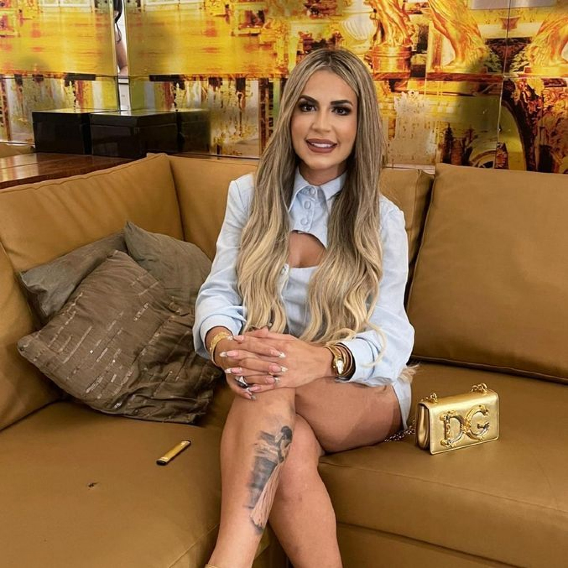 Lucas Souza e Juju Ferrari em A Fazenda
 - Foto reprodução internet