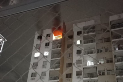 Homem morre e criança fica ferida em incêndio na Zona Oeste