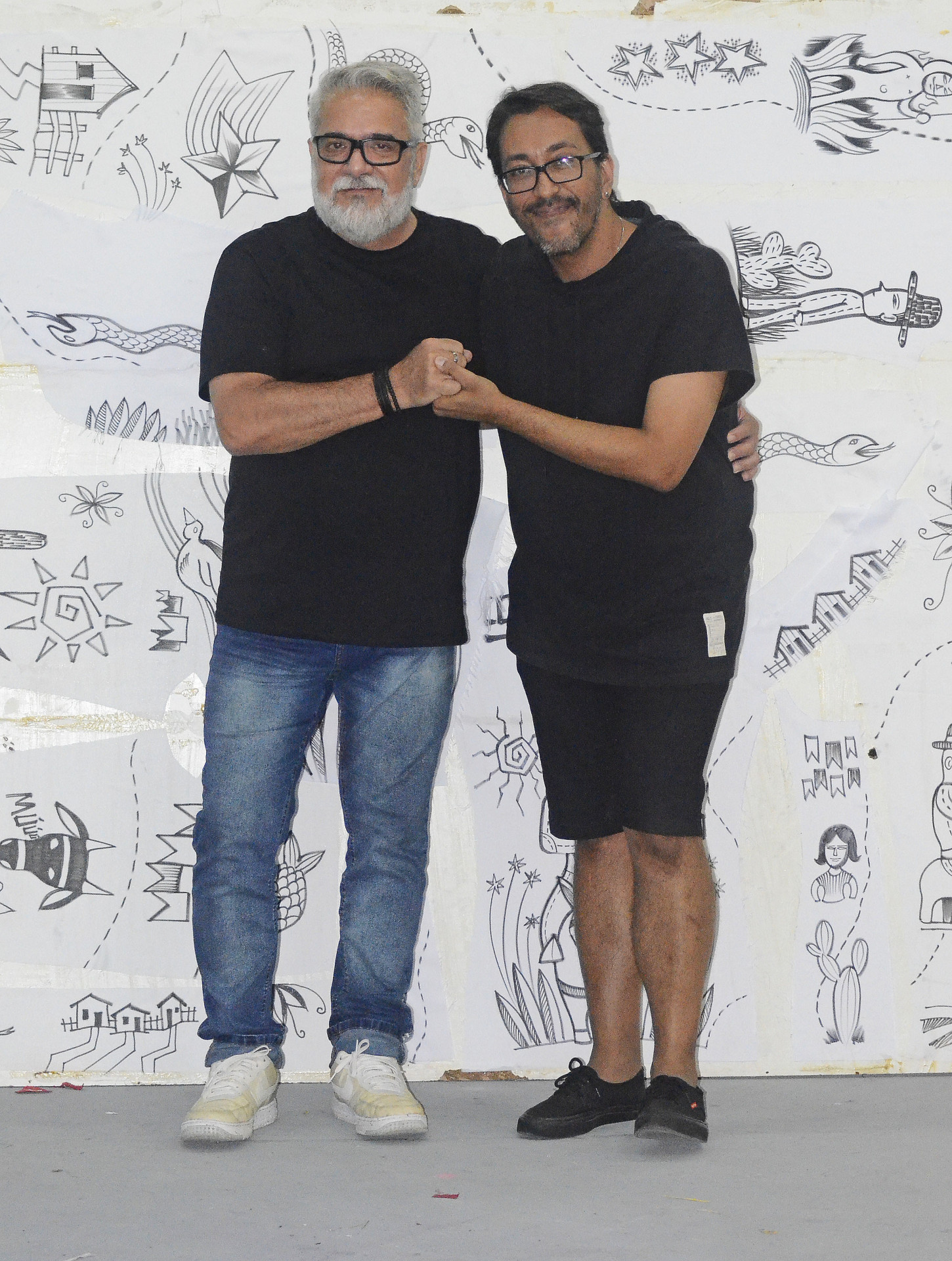 Mauro Quintaes e Jorge Silveira: amizade constru&iacute;da no Carnaval