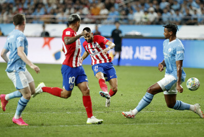 Atlético de Madrid 'carimba' faixa do Manchester City em amistoso na Coreia do Sul