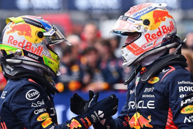 F1: Red Bull domina GP da Bélgica, com Verstappen em 1º e Pérez em 2º; Leclerc fecha pódio