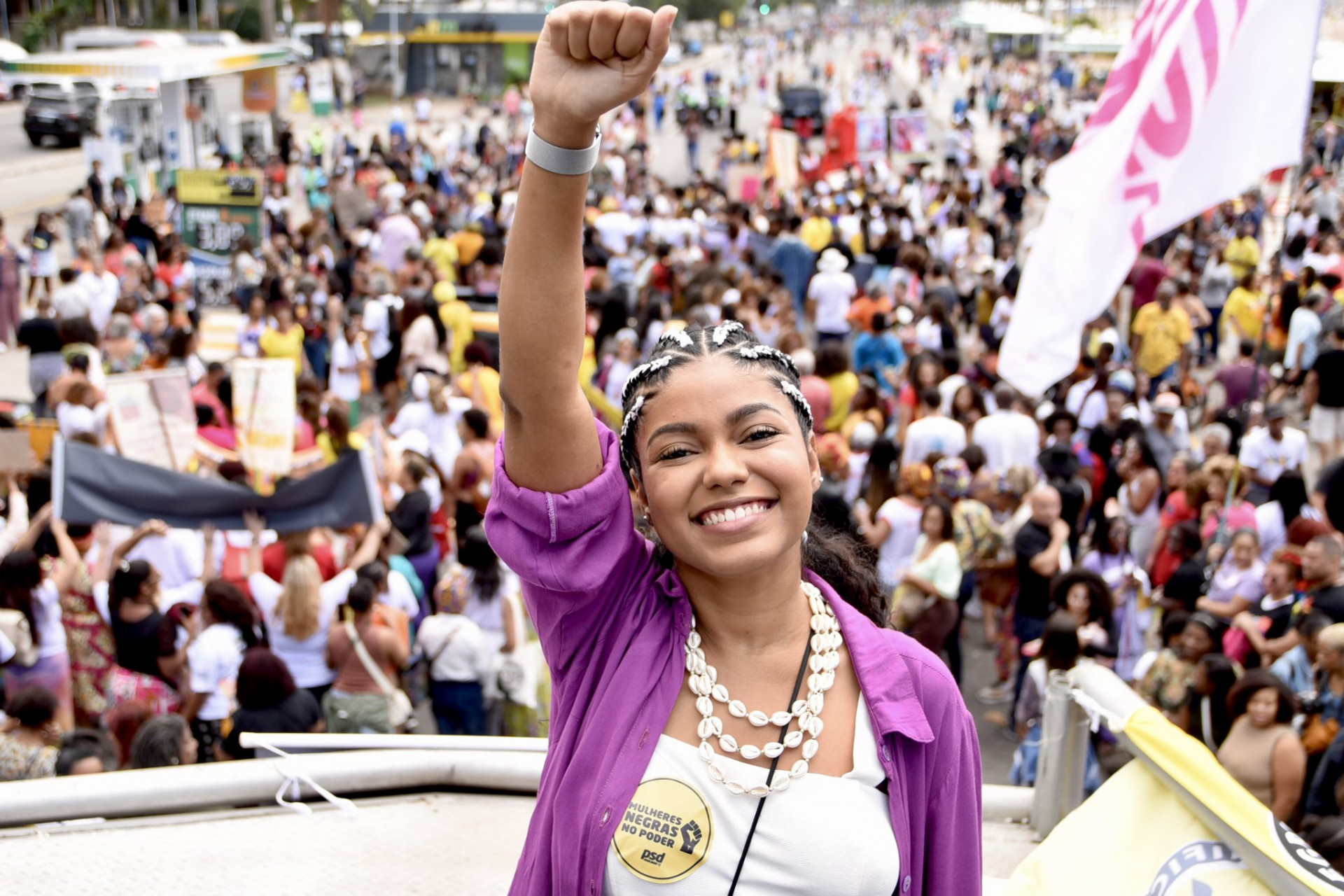 IX Marcha das Mulheres Negras foi realizada na praia de Copacabana, Zona Sul do Rio, neste domingo (30) - Divulgação