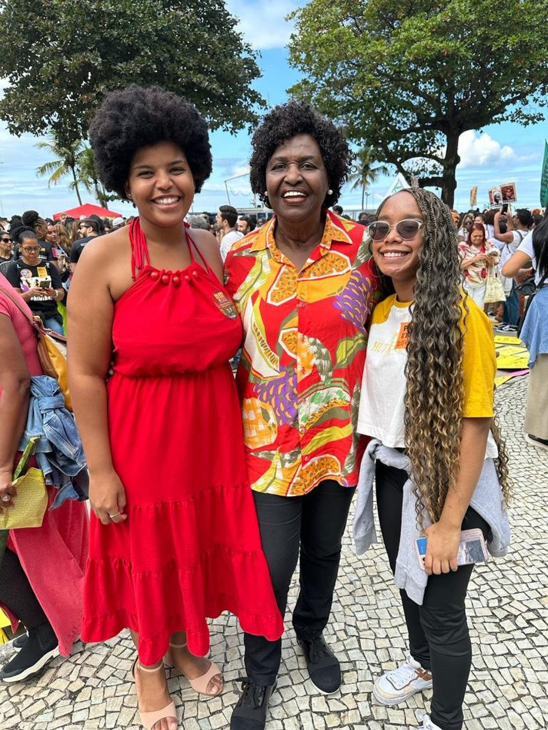 IX Marcha das Mulheres Negras foi realizada na praia de Copacabana, Zona Sul do Rio, neste domingo (30) - Divulgação