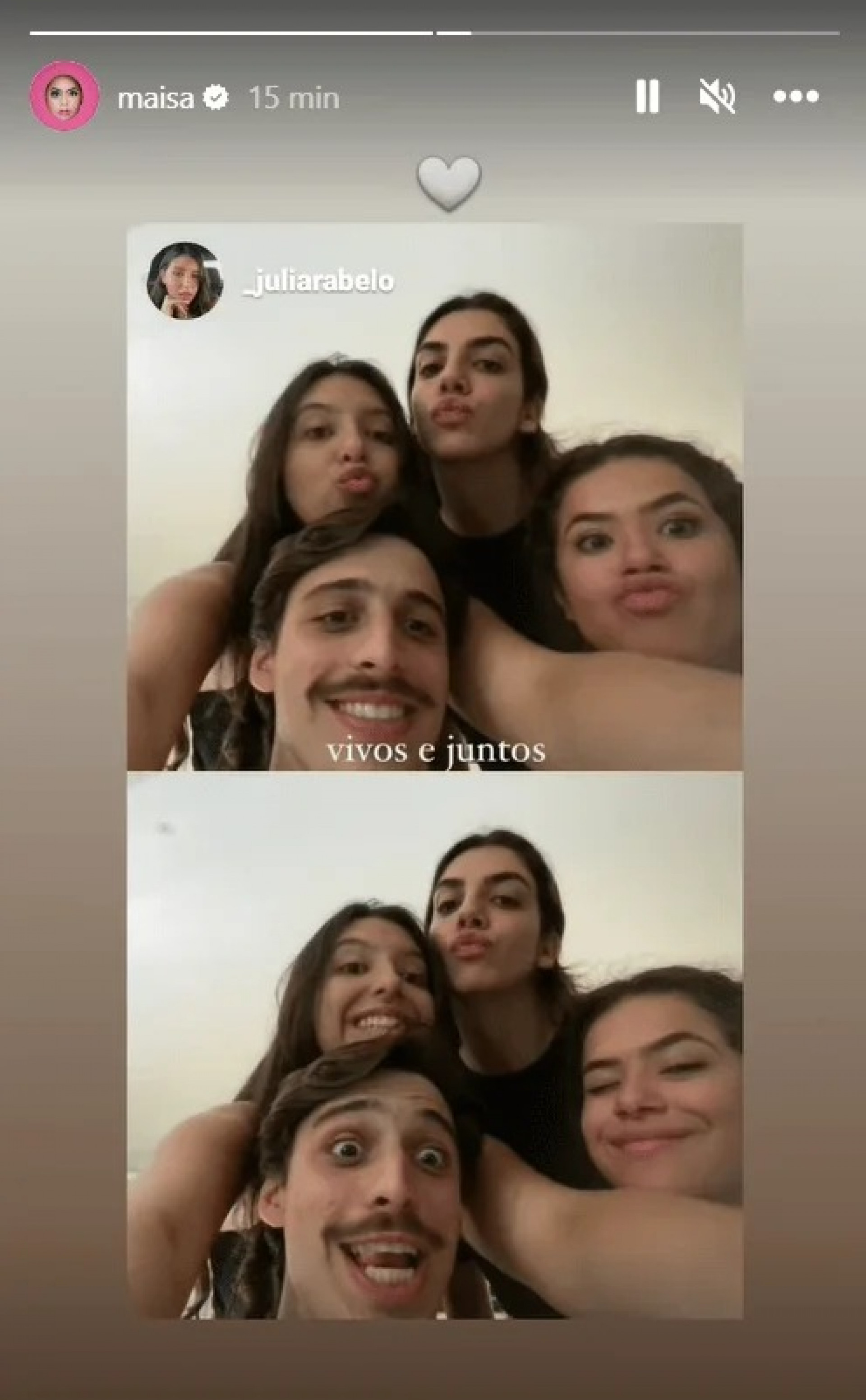 Maisa tranquilizou os f&atilde;s atrav&eacute;s dos stories do Instagram