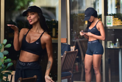 Brunna Gonçalves ostenta barriga trincada ao deixar academia