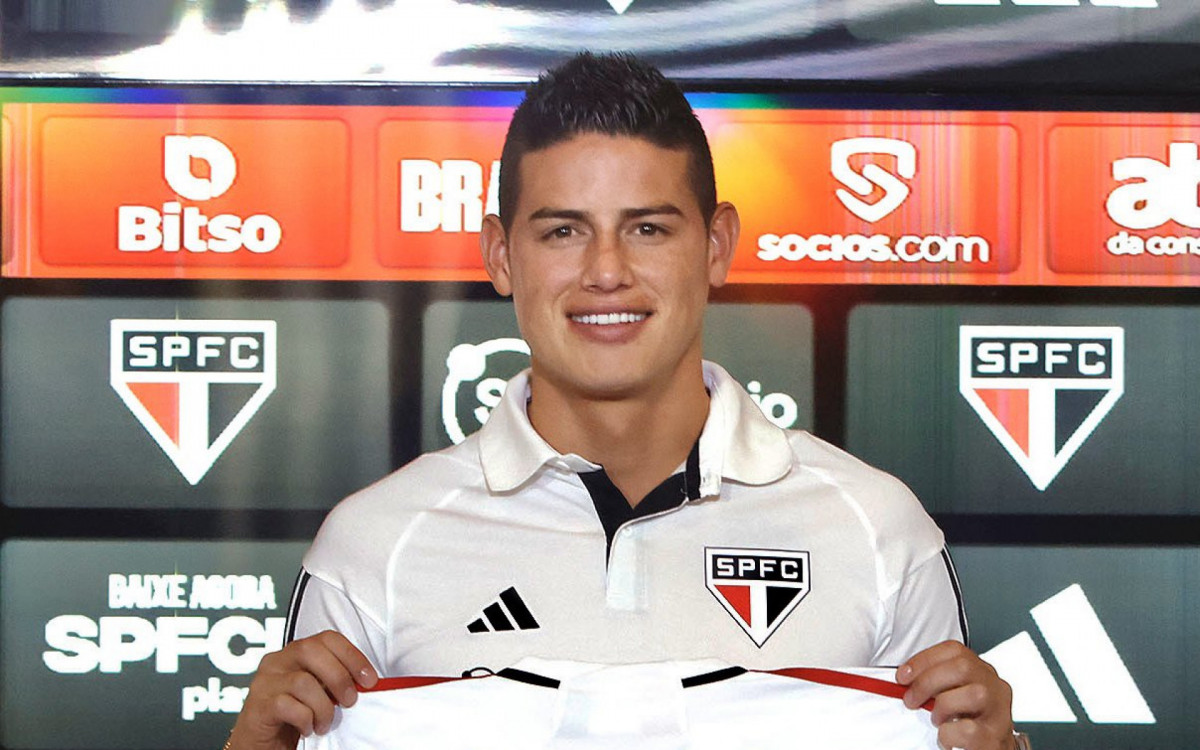 James Rodríguez vestirá a camisa 19 do São Paulo
