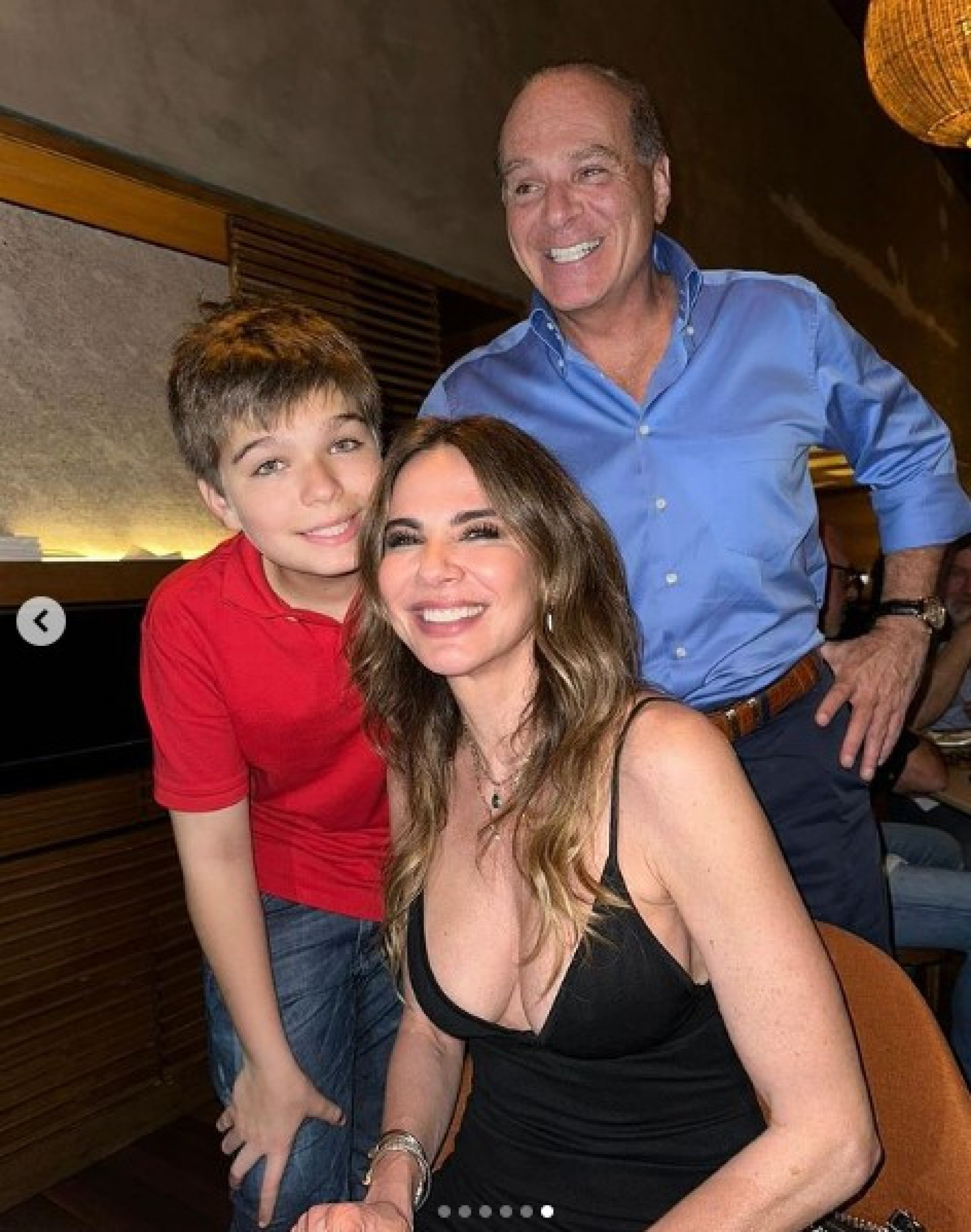 Luciana Gimenez ao lado do filho e Marcelo de Carvalho - Reprodução/Internet