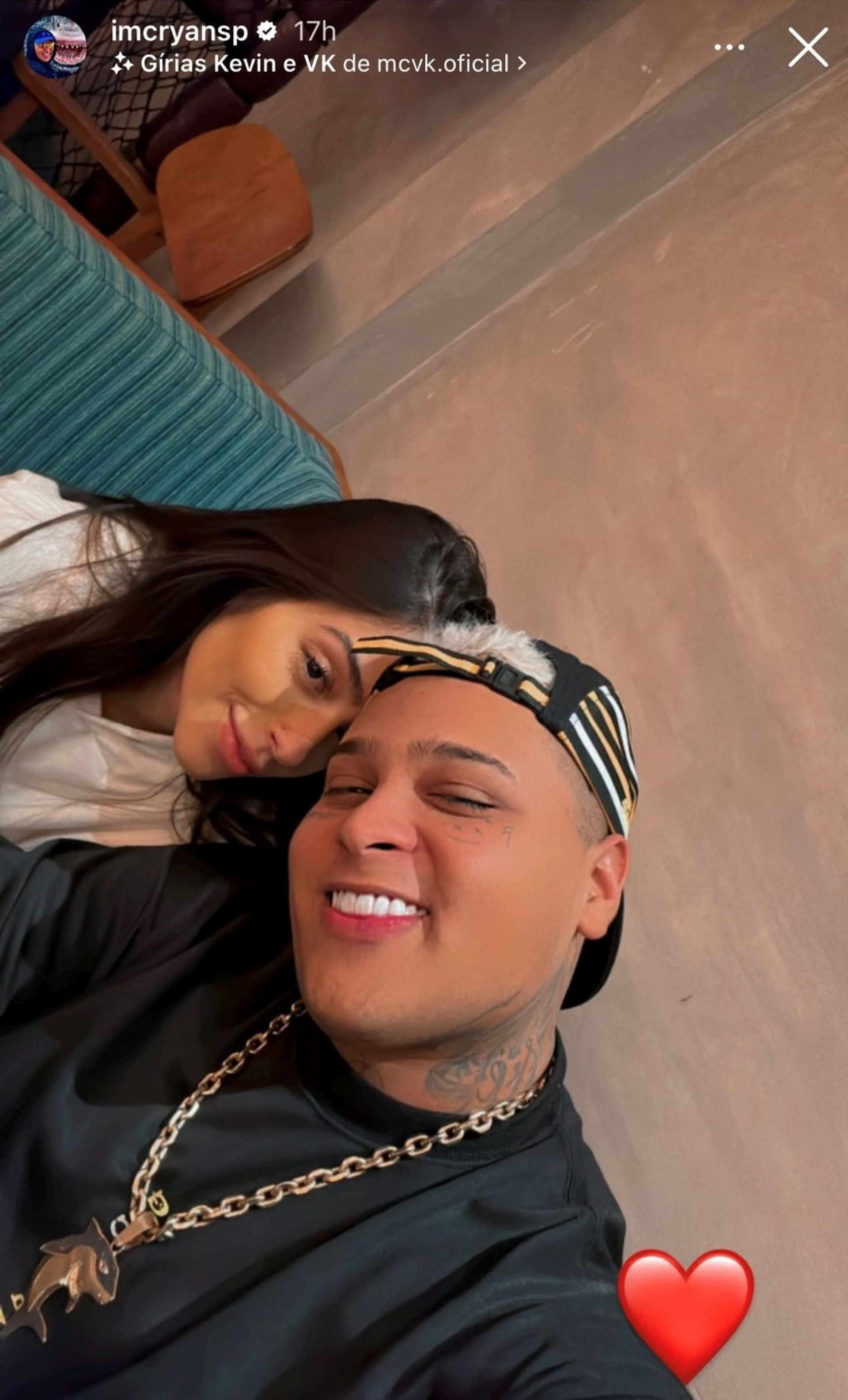 MC Ryan SP e Giovanna Roque - Reprodução/Instagram