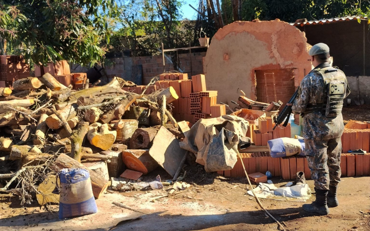 A ação foi realizada por Policiais do Comando de Polícia Ambiental (CPAm)
 - Divulgação