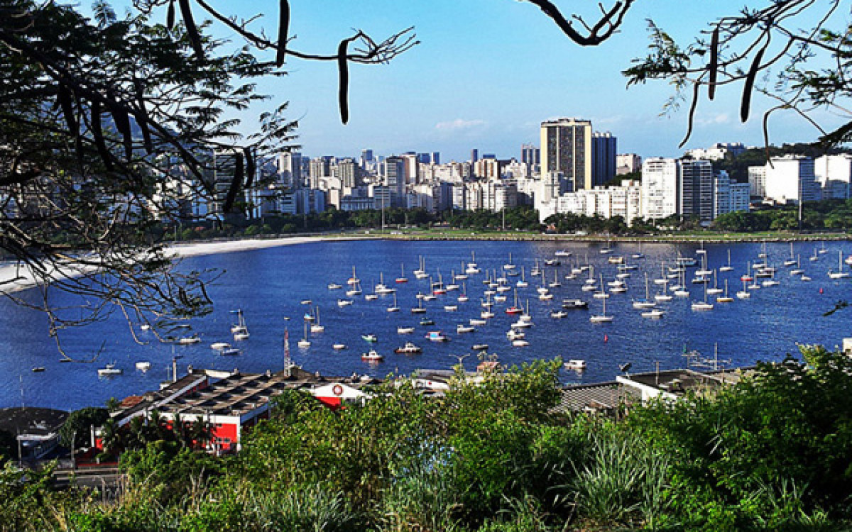 A Enseada de Botafogo vista do Mirante do Pasmado, no Parque Yitzhak Rabin, no mesmo bairro - Divulgação / Prefeitura do Rio