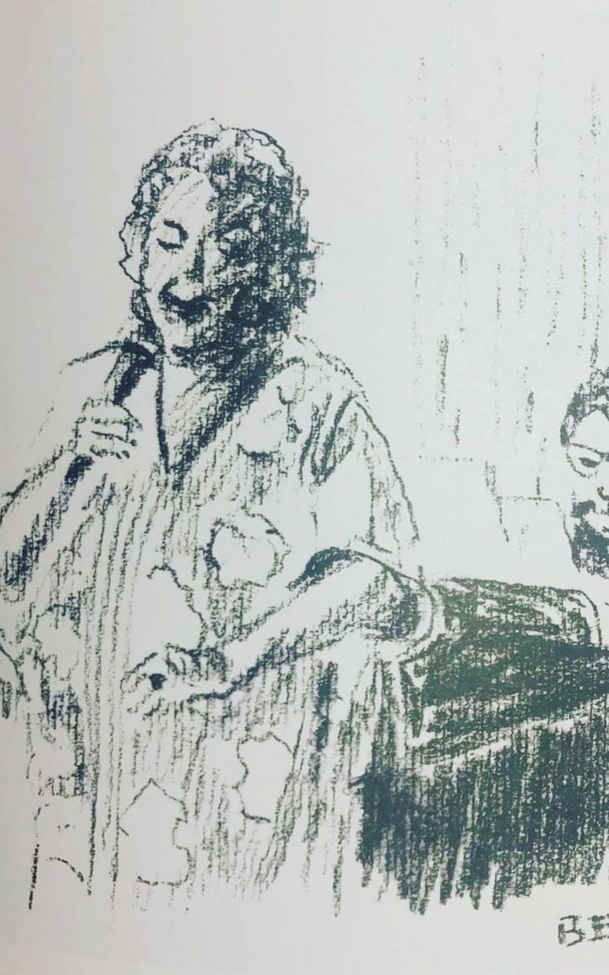 O cantor norte-americano Tony Bennett gostava de registrar desenhos de Leny Andrade durante suas apresentação em Nova York - Reprodução/Instagram